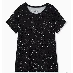 NWT Torrid super soft black star t shirt size 2X